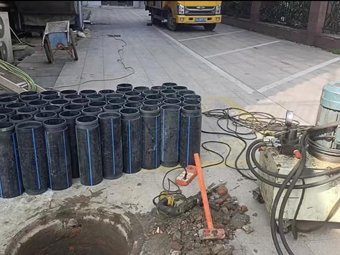 屏南PE置换管厂家 DN315置换管 非开挖管短管置换